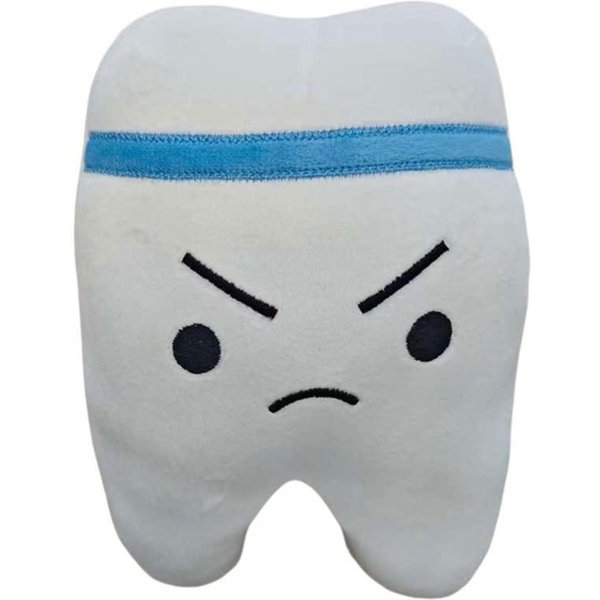 20/22,5 Cm Urocza Pluszowa Lalka W KształCie ZęBa MięKka KreskóWkowa Wypchana Zabawka Antystresowa Dekoracja Do Sypialni Ozdoba Prezent Urodzinowy Dla Dzieci ChłOpcóW Dziewczynek-image