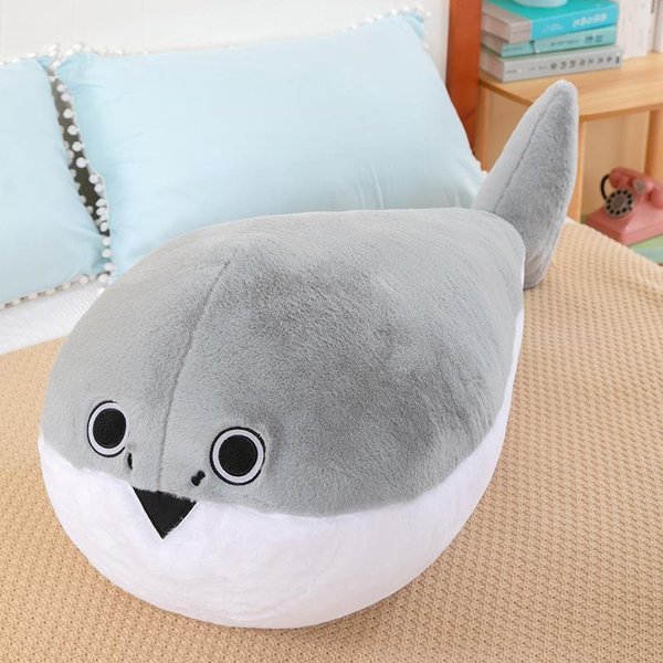 Nuevos Peluches Sacabambaspis Lindos Suaves Rellenos MuñEcos Anime Para Regalo De CumpleañOs Navidad NiñO 50Cm Gray-image
