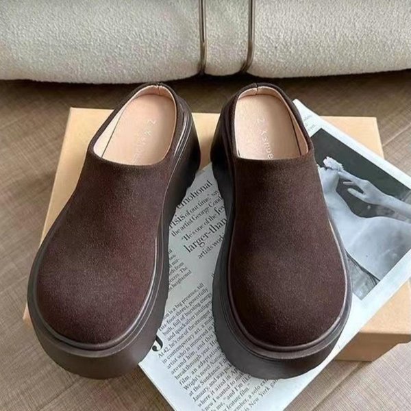 8Cm Modne Grube Obcasy Baleriny Damskie Klapki Buty Nowe Letnie Platformy Klapki Damskie SandałY Slingback Buty Codzienne Dla Kobiet 35 Black-image