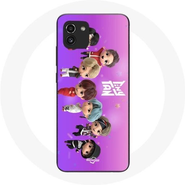 Funda Para Samsung Galaxy A03 BTS Tinytan AnimacióN PóSter RM Jin Suga J-Hope Jimin Jungkook Y V Mic Drop Baile-image