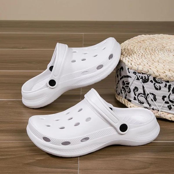 Talla Grande 46 47 48 Verano Zuecos Pantuflas Para Hombre Y Mujer Diapositivas De Ocio Zapatos De Playa Zapatos Para Casa JardíN Sandalias De Exterior 39-40-image