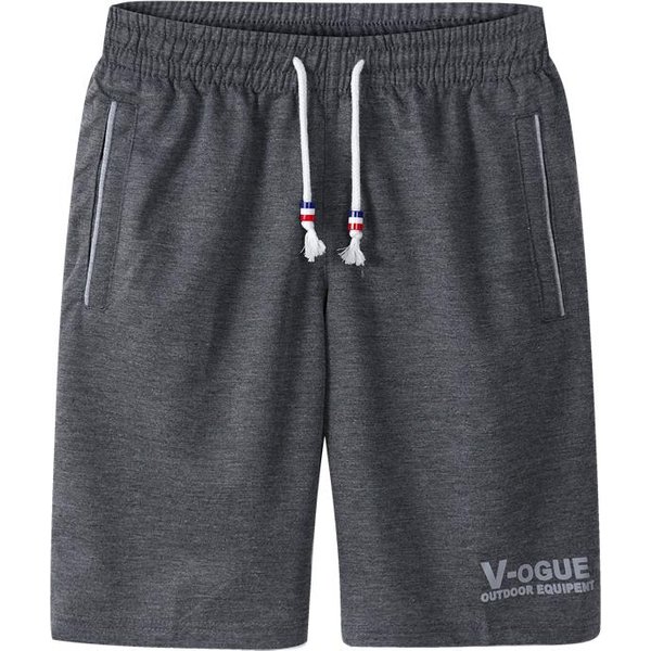 MęSkie Spodenki Sportowe Plus Size Five SzybkoschnąCe Spodenki LuźNe Swobodne Spodenki PlażOwe 3XL Ciemny Kolor Szary-image