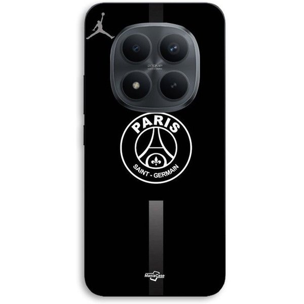 Funda De TeléFono - Maniacase - Xiaomi Redmi Note 15 Pro Plus 5G - Silicona Tpu - Negro - Logo Psg Jordan Negro-image