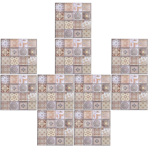 10 Sztuk Samoprzylepne Naklejki ŚCienne 3D Z PVC Antykolizyjne PłYtki Dekoracyjne Do Kuchni ŁAzienki Backsplash-image
