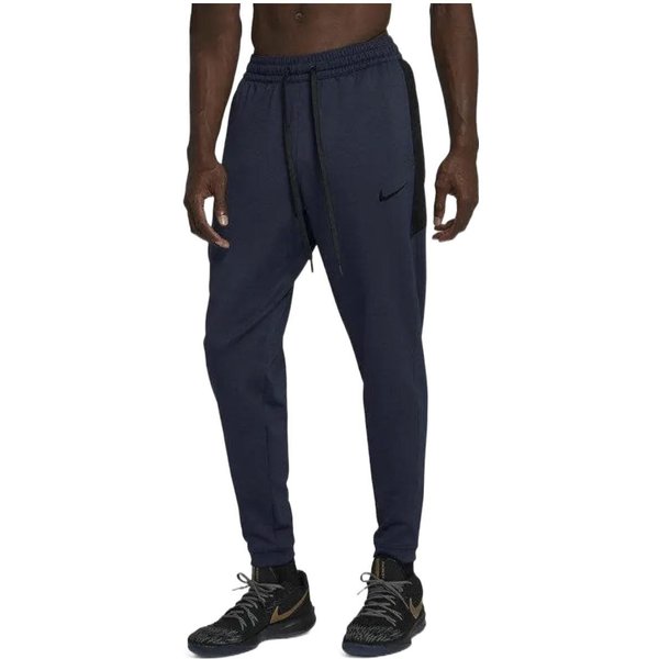 Pantalones Deportivos Nike Therma Flex Showtime Logo SóLido CordóN Hombre Parte Inferior Azul AJ0995-419 S Black-image