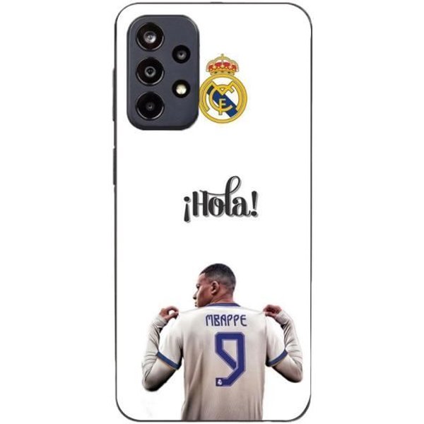 Coque Maniacase Pour Samsung Galaxy A53 5G Kylian Mbappe Real Madrid 9 Hola Negro-image