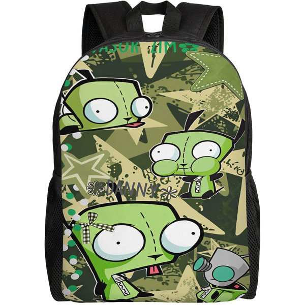 Plecak Gir Invaders Zims Plecaki Uniwersyteckie Unisex Nowoczesne Plecaki Do SzkołY ŚRedniej Niestandardowy MięKki Plecak As Picture-image