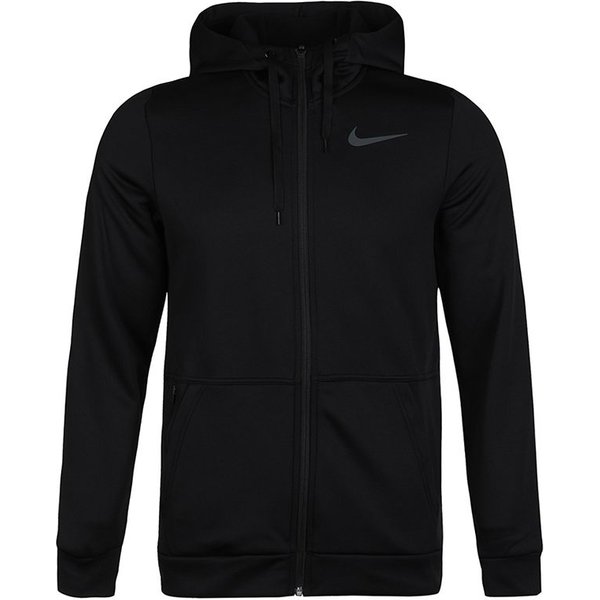 Chaqueta De Entrenamiento Con Capucha Y Cremallera Completa Nike Therma Para Hombre Ropa Exterior Negro CU6232-010 L Black-image