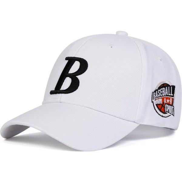 Gorras De BéIsbol Y Baloncesto Unisex Con Bordado De Letra B En El Lateral, Primavera OtoñO, Ajustables Para Exteriores, Gorras Casuales, Gorra Protectora Solar, Gorra Deportiva-image