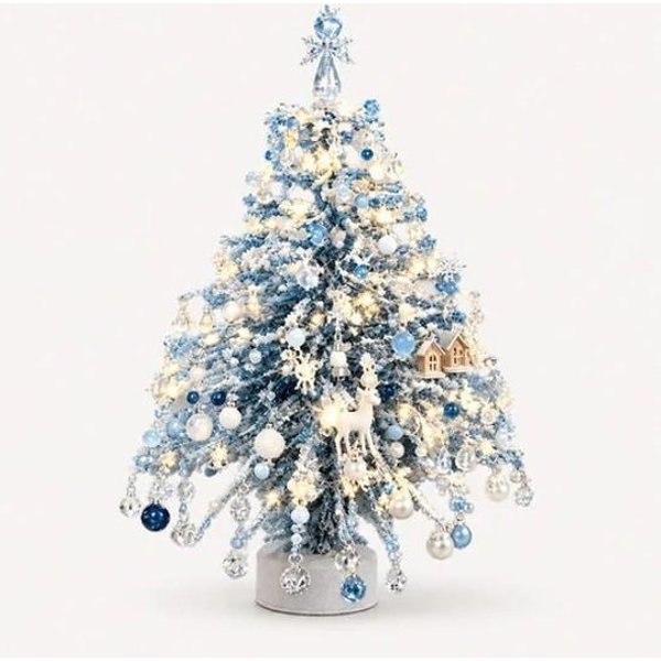 Kit De Manualidades De áRbol De Navidad De Cuentas DIY De Mesa, DecoracióN NavideñA Hecha A Mano Con Cuentas De Vidrio Con Cadena De Luces Winter Wonderland-image