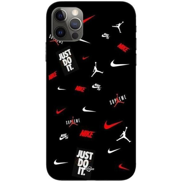 Etui - Maniacase - Iphone 15 Pro - Nike Jordan - Silikonowe - MięKkie - Czarne Czarny-image