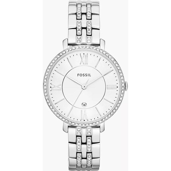 Reloj De Cuarzo Fossil Para Mujer - Caja De Acero Inoxidable Y Esfera De Cristal, DiseñO De Tres Agujas ES3545 Plata-image