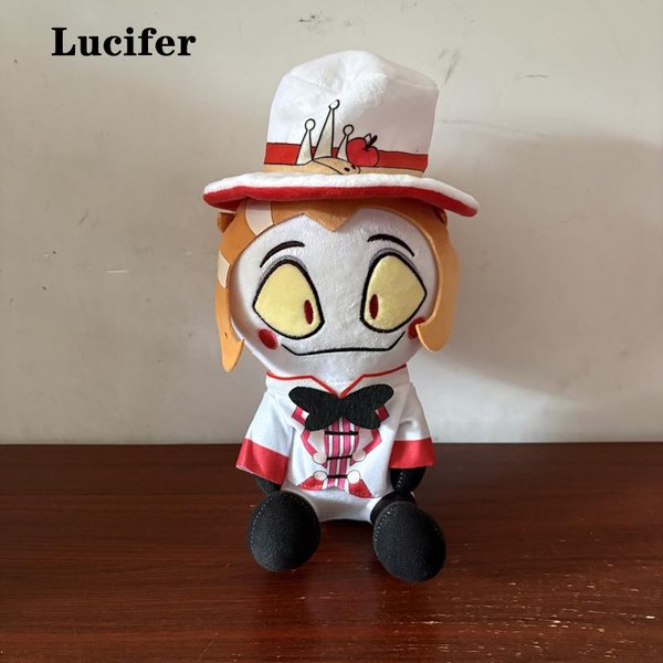 ÚLtimos SúPer Lindos Con Sombrero Estrella De La MañAna Lucifer Juguetes De Peluche Hazbin 3V Vox Anime AnimacióN Hotel PeriféRicos Peluche MuñEca DecoracióN-image