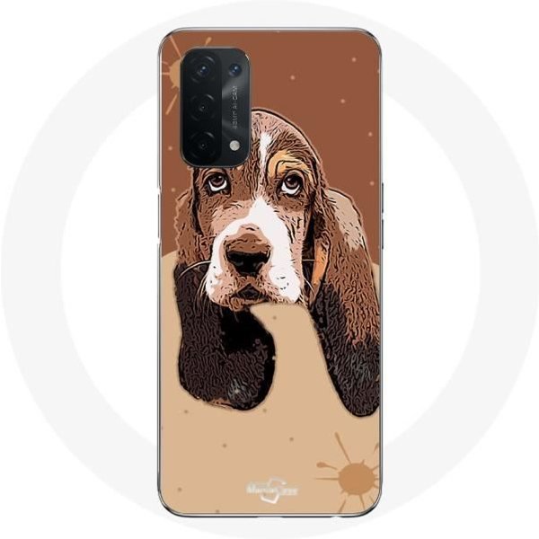 Funda - Maniacase - Oppo A74 5G - Flexible - Basset Hound - Mixto-image