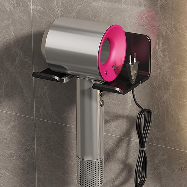 Soporte Para Secador De Pelo, Soporte Para Secador De Pared, Soporte Para Alisador, Caja Organizadora Para Secador De Pelo, Soporte Para Soplador De BañO, Estante, Accesorios De BañO-image