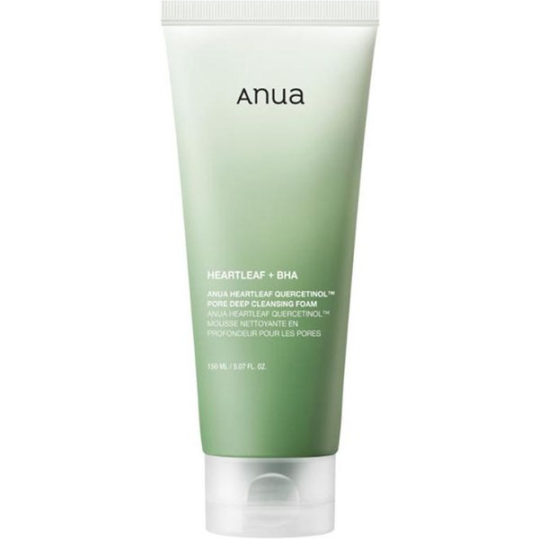 Espuma Limpiadora Profunda Para Poros Anua Heartleaf Quercetinol – Limpiador Exfoliante Para Piel Grasa (150 Ml)-image