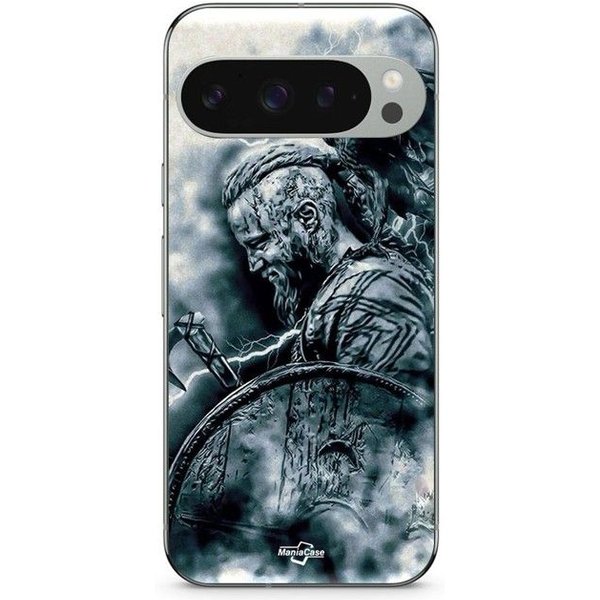 Coque - Maniacase - Google Pixel 9 Pro - Silicone - Noir - Vikings Ragnar Lothbrok Negro-image
