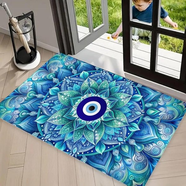 Boho Hamsa Oko Proroka InspirująCy Cytat Dywanik Dywan, AntypośLizgowa Mata PodłOgowa Prać MożNa Wycieraczka Powitalna Do Drzwi WejśCiowych 50X80Cm-image