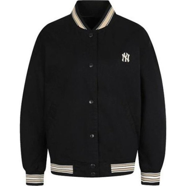 MLB New York Yankees Baseballowa Kurtka Z Blokami KoloróW Kurtki Unisex Czarna 31JP05011-50L M-image