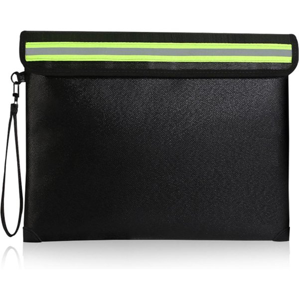 Bolsa Para Documentos IgníFuga A4 Impermeable Cierre De Cremallera Bolsa Almacenamiento Seguro Para Efectivo Con Aislamiento TéRmico A4 Size-image
