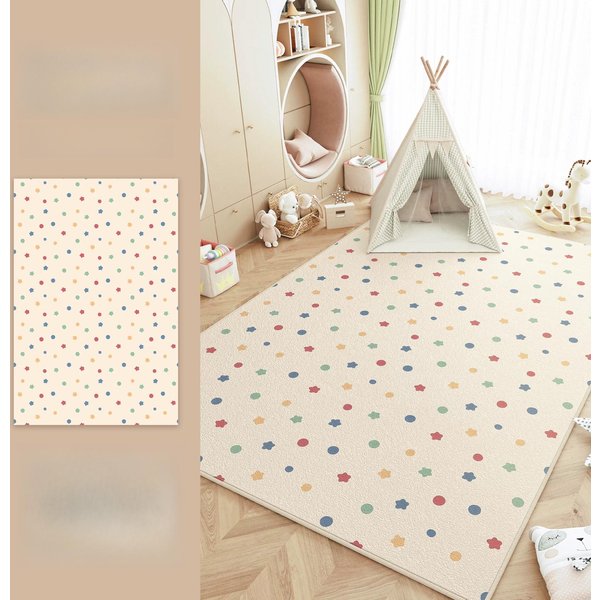 DużE Dywany Do Sypialni Kolory Dopaminowe Dekoracja Salonu Zmywalny Dywan Pogrubiony Pluszowy Dywanik PodłOgowy Do Salonu Puszysty MięKki Dywan 80X160Cm-image