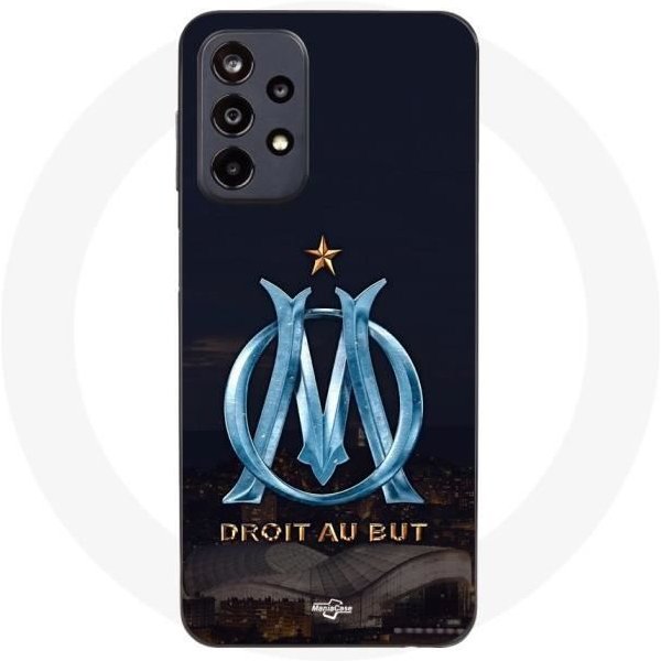 Funda - Maniacase - Samsung Galaxy A32 5G - Logo Om - Azul Y Dorado - Flexible-image