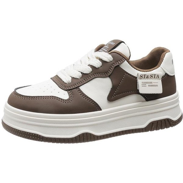 Zapatos Blancos PequeñOs Zapatos De Plataforma Gruesa Nuevos De Primavera Para Mujer Zapatos Deportivos Ligeros Para Mujer 40-image
