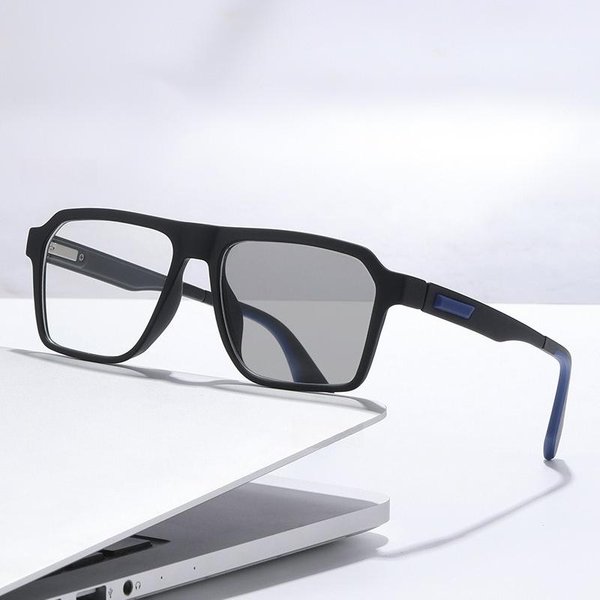 MęSkie I Damskie Modne Fotochromowe Okulary Korekcyjne BlokująCe Niebieskie ŚWiatłO ZmieniająCe Kolor Okulary PrzeciwsłOneczne Ultralekkie Luksusowe Okulary -4.0 -3.0 Gray-image