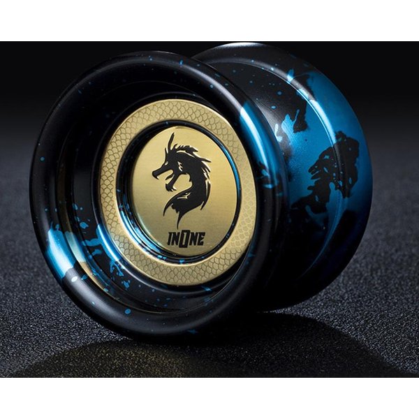 Yoyo Profesional MáGico Yoyo De Metal Con 10 Rodamientos De Bolas AleacióN De Aluminio Alta Velocidad Yoyo No Responde Juguetes CláSicos Para NiñOs Beige-image