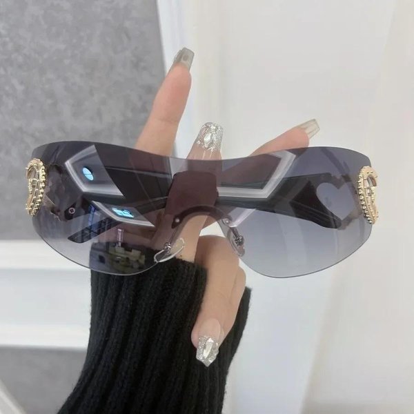 DużE Oprawki Klasyczne Kwadratowe Okulary PrzeciwsłOneczne Damskie MęSkie Designerskie Okulary SłOneczne Ochrona UV Modne Lustrzane Soczewki Other-image