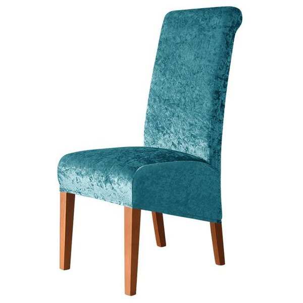 Pokrowiec Na KrzesłO W Rozmiarze Xl Z Wysokim Oparciem ZłOty Diament Aksamitne Elastyczne Pokrowce Na KrzesłA Do Jadalni Bankiet Weselny Elastan Home Decor Case 1 Piece-image