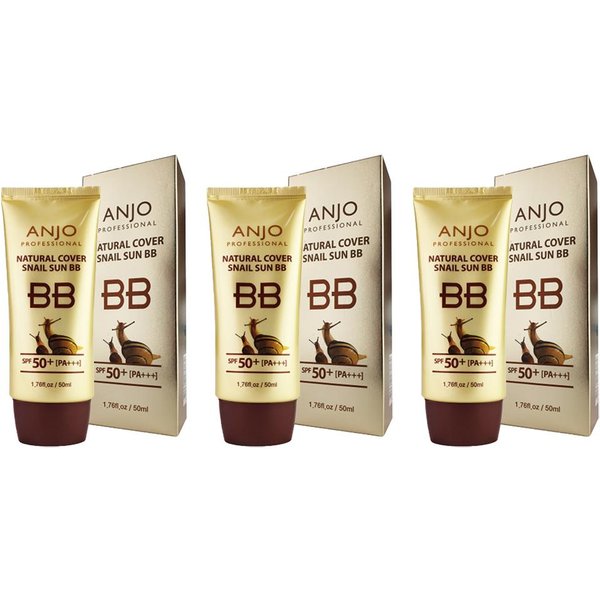 Anjo Natural Cover Snail Sun Krem Bb 50Ml (3 Opcje) #3PCS-image