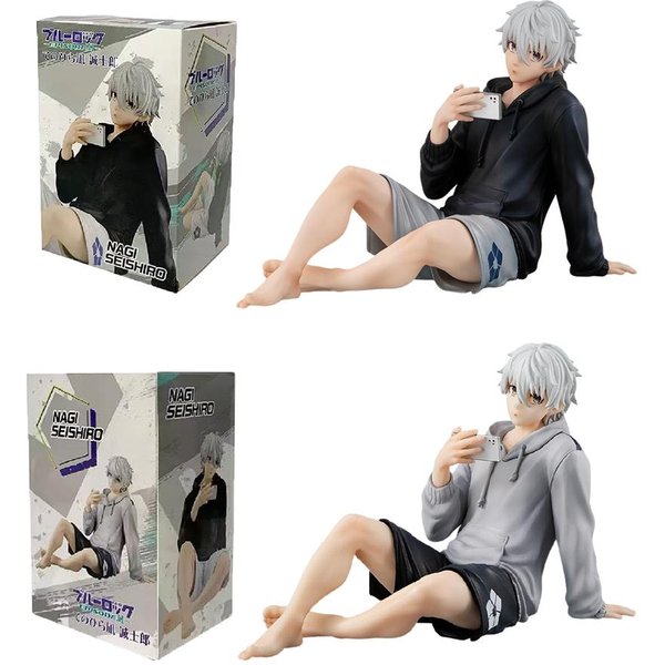 Blue Lock Figurki Akcji Nagi Seishiro Figurka Anime SiedząCa Figurka PVC Kolekcjonerska Figurka Lalki Zabawki Prezenty Dla Dzieci-image