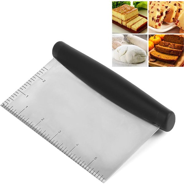 Raspador De Banco Multiusos Acero Inoxidable Raspador De Masa De Pizza Cortador Picador De Masa Para Pan Y-image