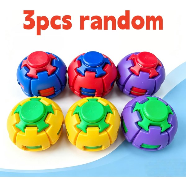 Drukowana 3D PiłEczka Fidget Press Spin ObróT 360 Stopni Sensoryczna Zabawka Biurkowa Ulga W Stresie LęKu Koncentracja Prezent Dla DorosłYch-image