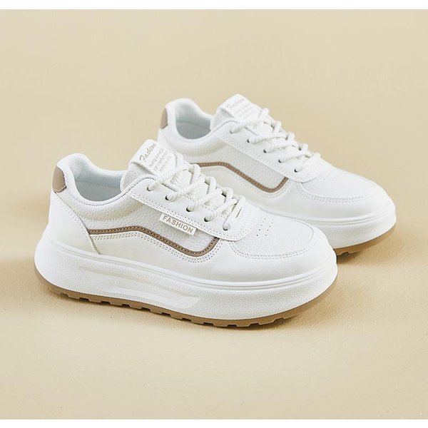 Zapatos Blancos De Primavera Nuevo Estilo De Zapatos Deportivos Casuales De Plataforma Alta Para Estudiantes 39 White-image