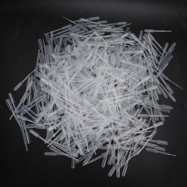 1000 Unidades Pipetas De Transferencia Desechables PláStico Maquillaje Cuentagotas Calibrado Cuentagotas-image