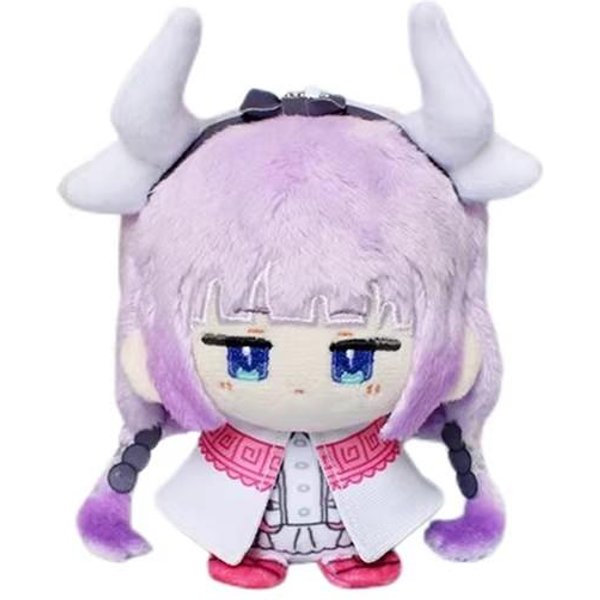 12 Cm Wisiorek Panna Kobayashi Smocza Lokajka Pluszowa Lalka Urocza Pluszowa Zabawka Tohru BawełNiana Kanna Pluszowa Lalka Prezent Urodzinowy ŚWiąTeczny 12Cm-image