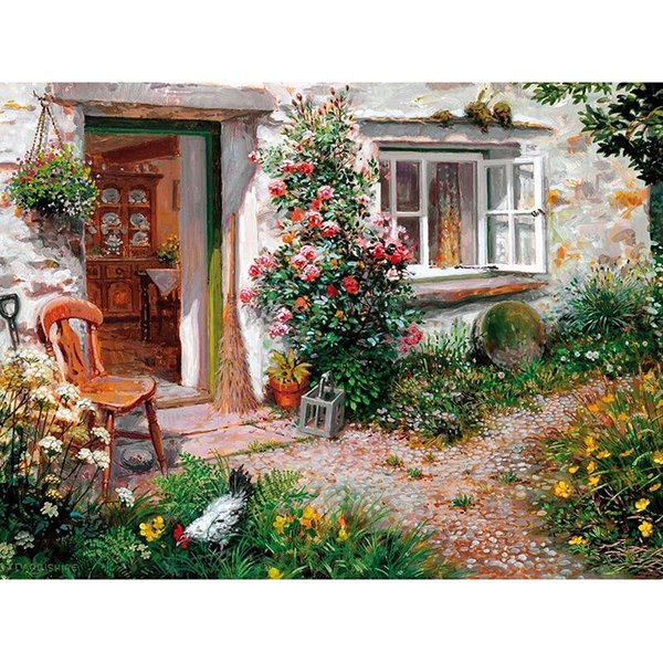 Bordado De Diamantes Hermoso Pueblo Pintura De Diamantes Punto De Cruz Taladro DecoracióN Pinturas 40X50CM-image