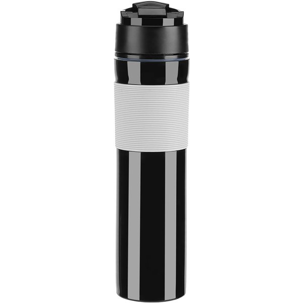 Botella Prensa De Café PortáTil 350Ml Cafetera De Té Y Café Vaso Para Beber Agua Para Viajar Negro Negro-image