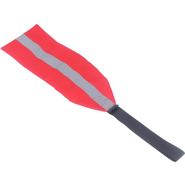 Bandera De Seguridad Para Kayak Multiusos Tela Oxford Remolque Canoa Bandera De Advertencia Roja Con Tira Reflectante Para Red-image