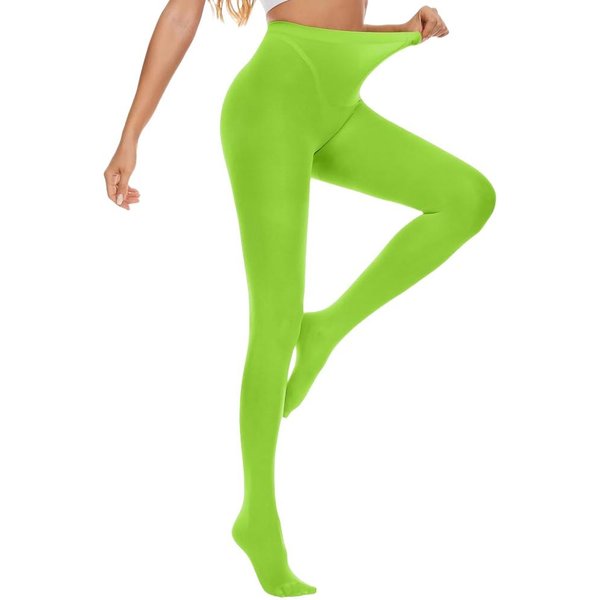 Nowe Jesienne CiepłE Rajstopy 80D Damskie Kolorowe Rajstopy Damskie Rajstopy Damskie Aksamitne PońCzochy Dla Kobiet Medias Collants Femme One Size Green-image