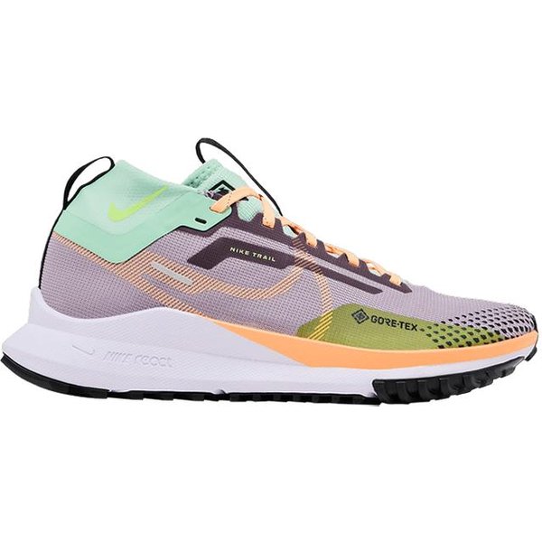 Nike React Pegasus Trail 4 Gore-Tex V2 Humo Morado Crema MelocotóN (Mujer 35.5 Gray-image