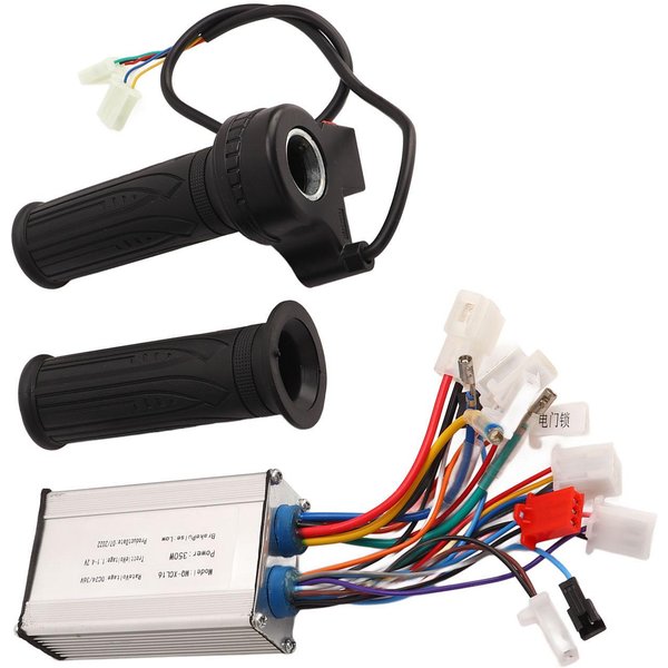 24V 36V 350W Motor Sin Escobillas Para Bicicleta EléCtrica Controlador De Velocidad PuñO Acelerador Giratorio Para Bicicleta EléCtrica-image