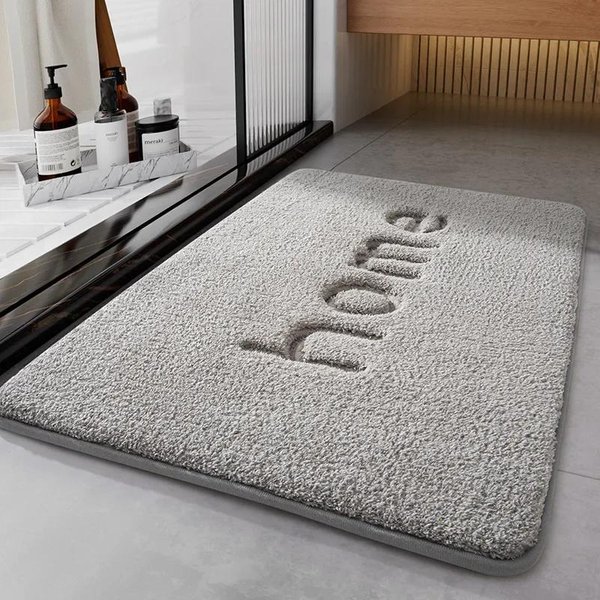 Pluszowa Mata ŁAzienkowa Z Pianki Memory 50X120Cm – Ultra MięKka, Powoli OdbijająCa, Super ChłOnna, AntypośLizgowy Dywanik ŁAzienkowy, DłUgie Maty Pod Stopy 500Mmx800Mm-image