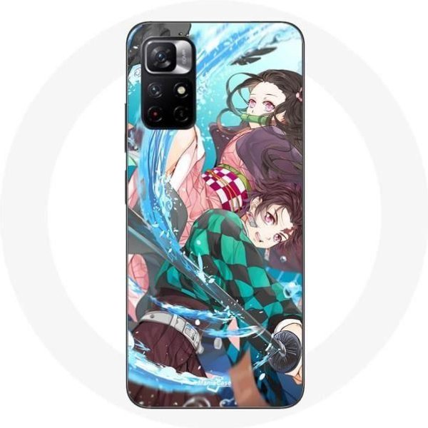 Funda - Demon Slayer - Redmi Note 11 5G - Flexible - Blanca - Tanjiro Kamado-image