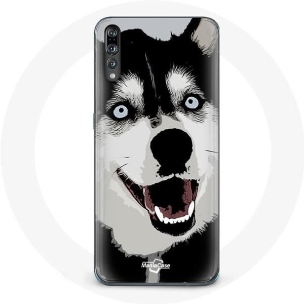Funda Para Huawei P20 Husky Siberiano Ojos Azules-image