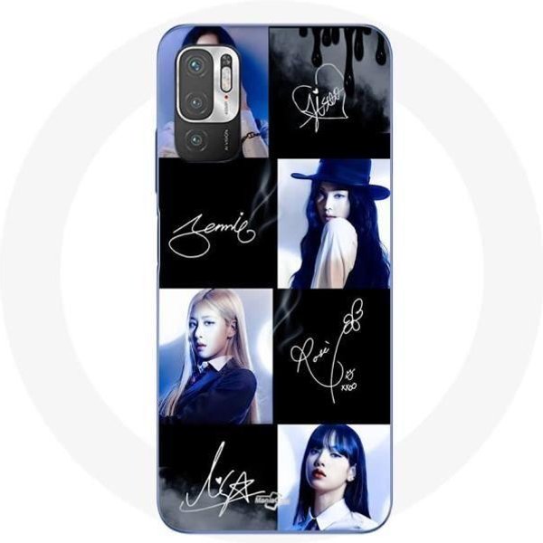 Coque Maniacase Pour Redmi Note 10T 5G Blackpink Signature Photo Negro-image