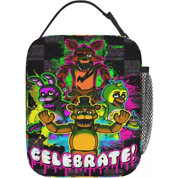 Fnaf At Freddys Merch Termiczny PudełKo Na Lunch Piknikowe Pojemnik Na Jedzenie Szczelny Termiczny ChłOdząCy Lunchbox Odpowiedni Dla Wszystkich WiekóW Option 1-image