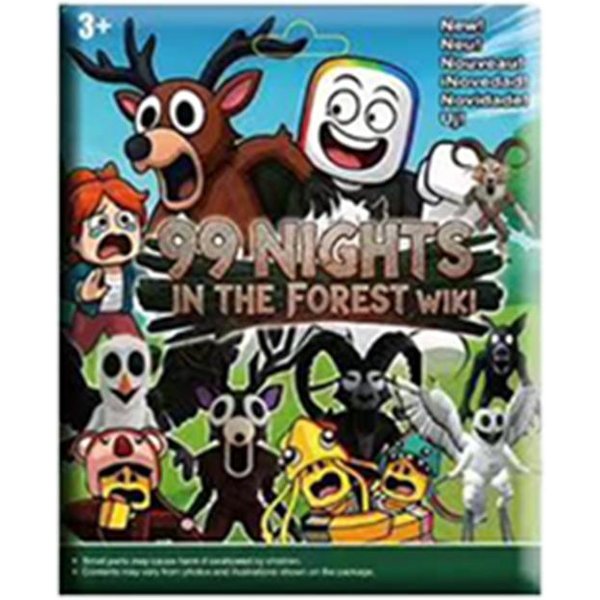 Nocne Podarunki W Lesie PudełKo-Niespodzianka Figurki Figurka Sowa Koza Wilk Jeleń 99 Nocy W Lesie Figurka Plastikowa Zabawka Prezent Black-image